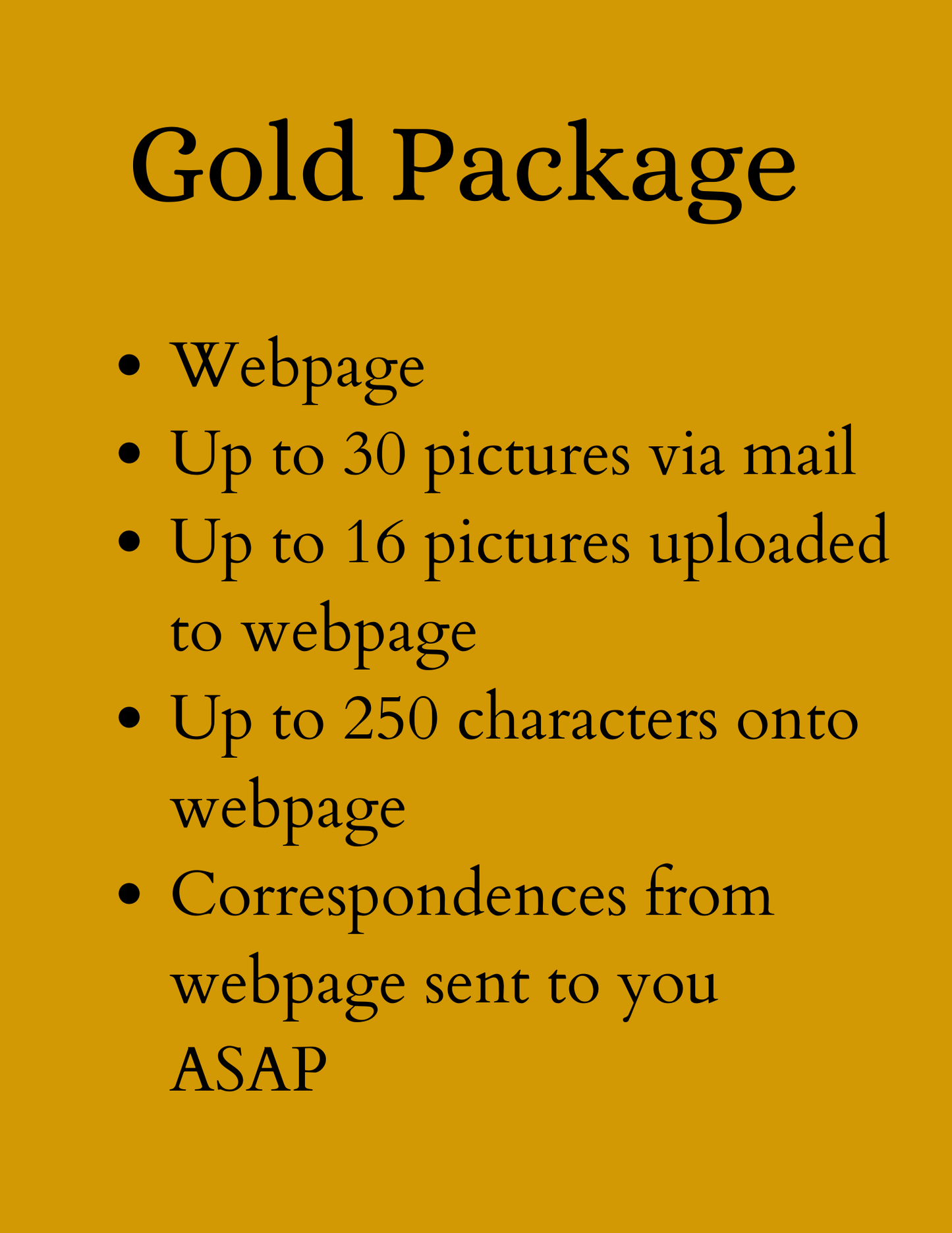 Gold Package (Federal)